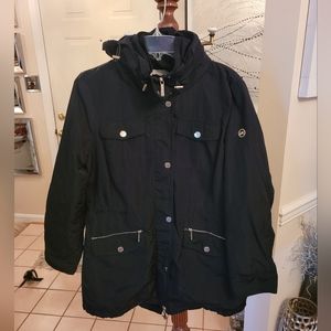 Michael Kors Womens Medium Weight Black Coat in Size L